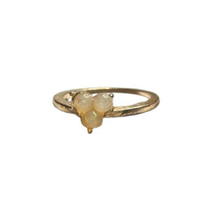 Anillo trio de perlas